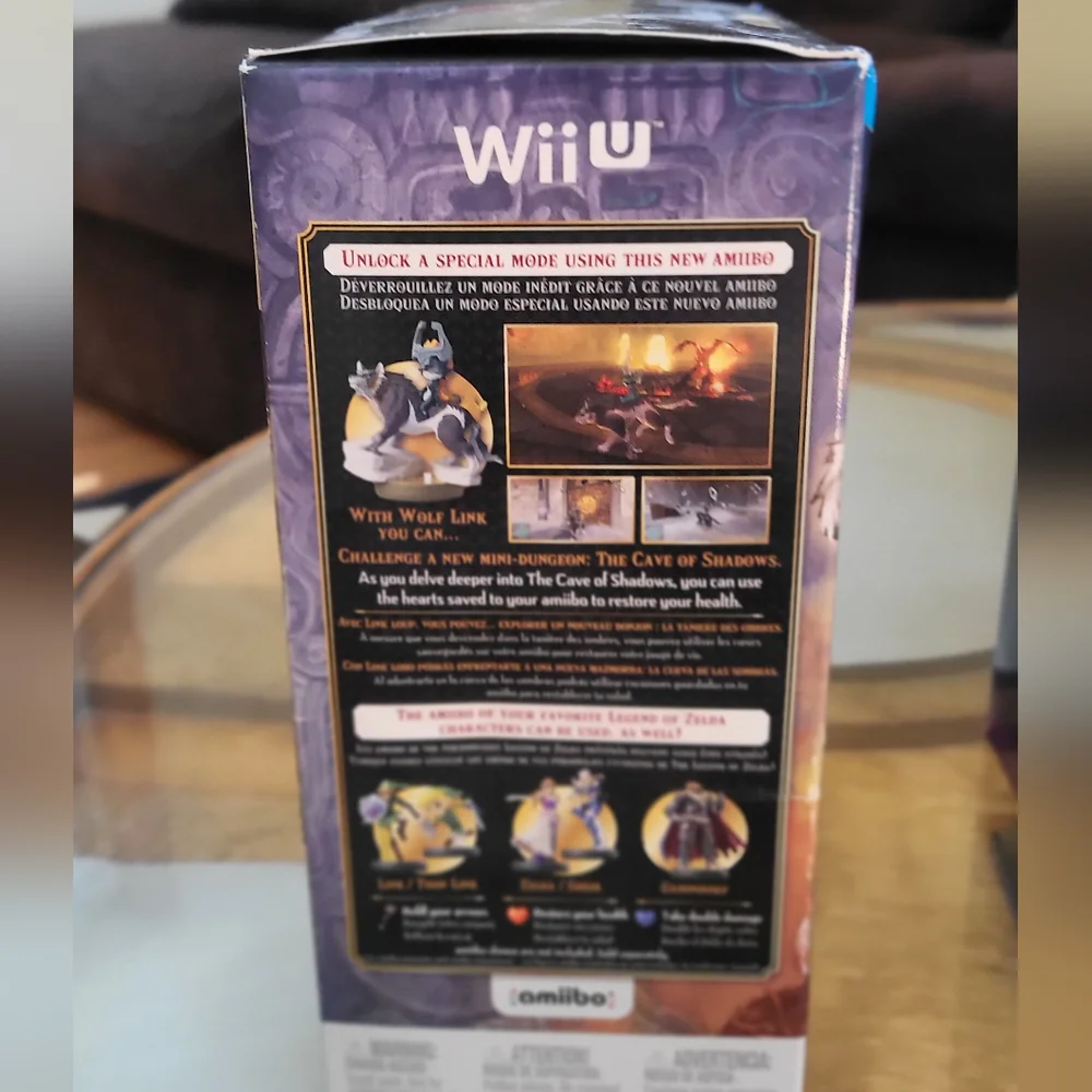 Zelda Twilight Princess HD Wii U w/ Wolf Link Amiibo NIB